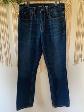 OLD NAVY Men's Straight Jeans Good Bucket Rigid Dark Wash‎ 32x32